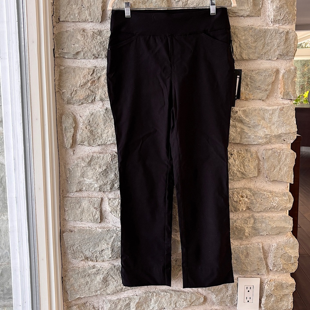 CHARLIE B Black Straight Leg Pants
